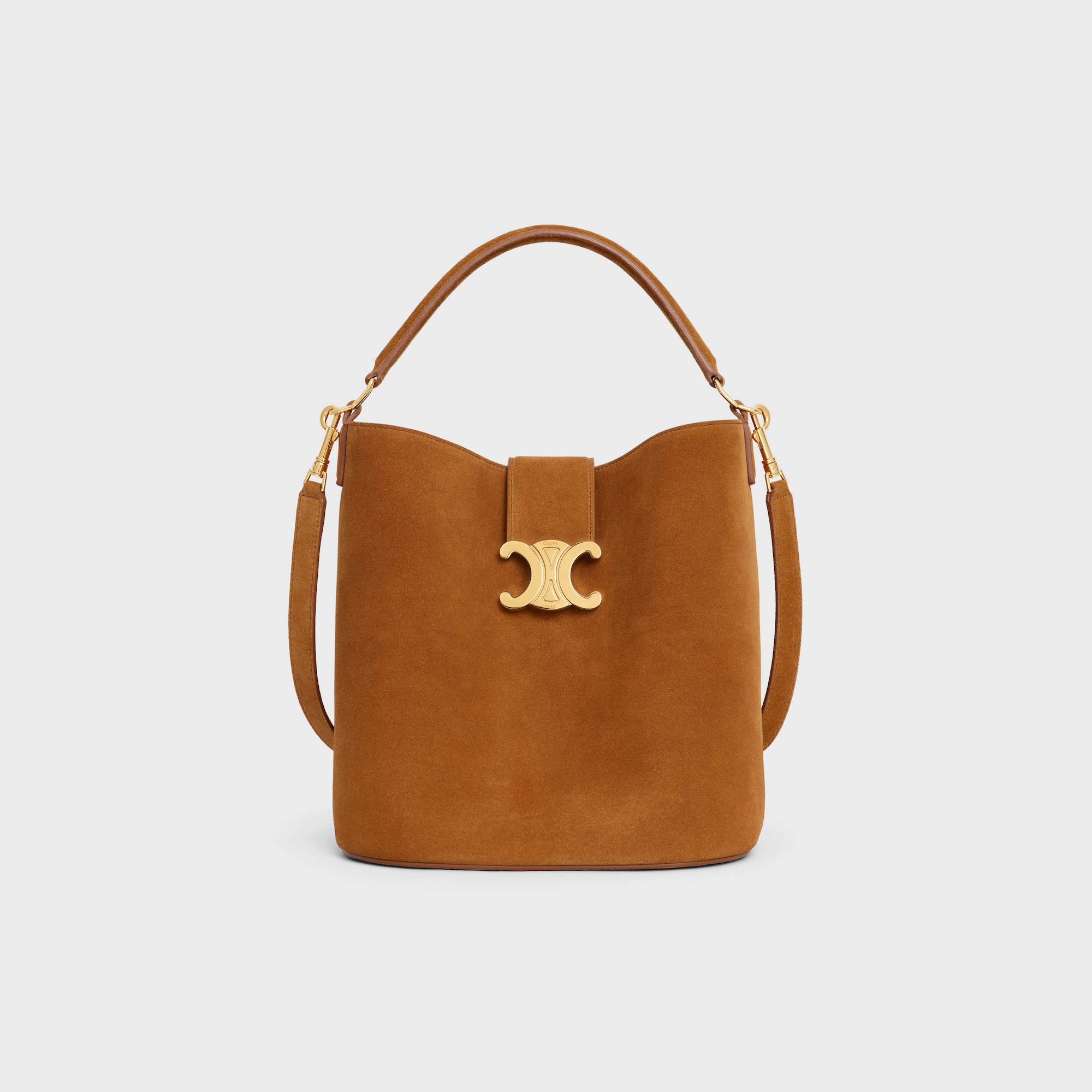 Replicate MEDIUM LOUISE BAG IN SUEDE CALFSKIN PECAN(1:1 replica)