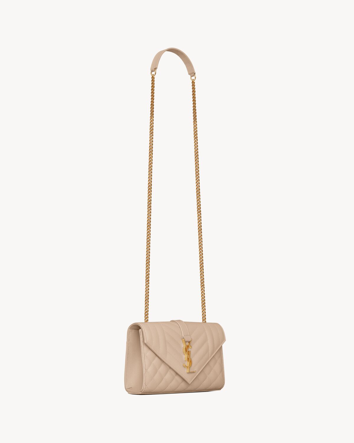 Replicate YSL Envelope Small in Quilted Grain De Poudre Embossed Leather(1:1 replica)