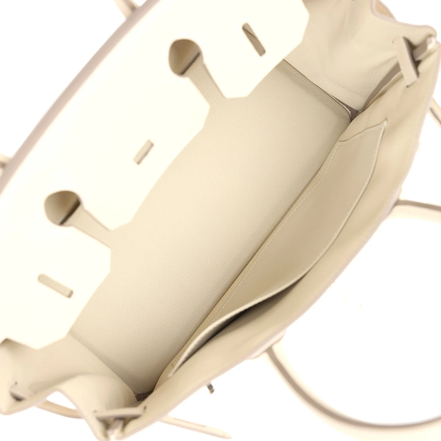 Replicate Hermes Birkin 30 Craie Togo Palladium Hardware(1:1 replica)