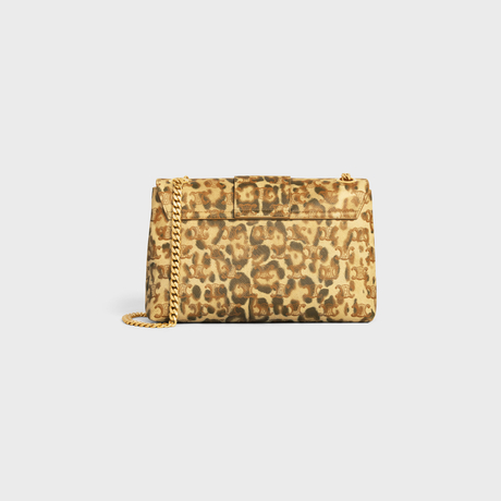 Replicate MEDIUM CELINE VICTOIRE BAG IN TRIOMPHE CANVAS WITH LEOPARD PRINT LEOPARD(1:1 replica)