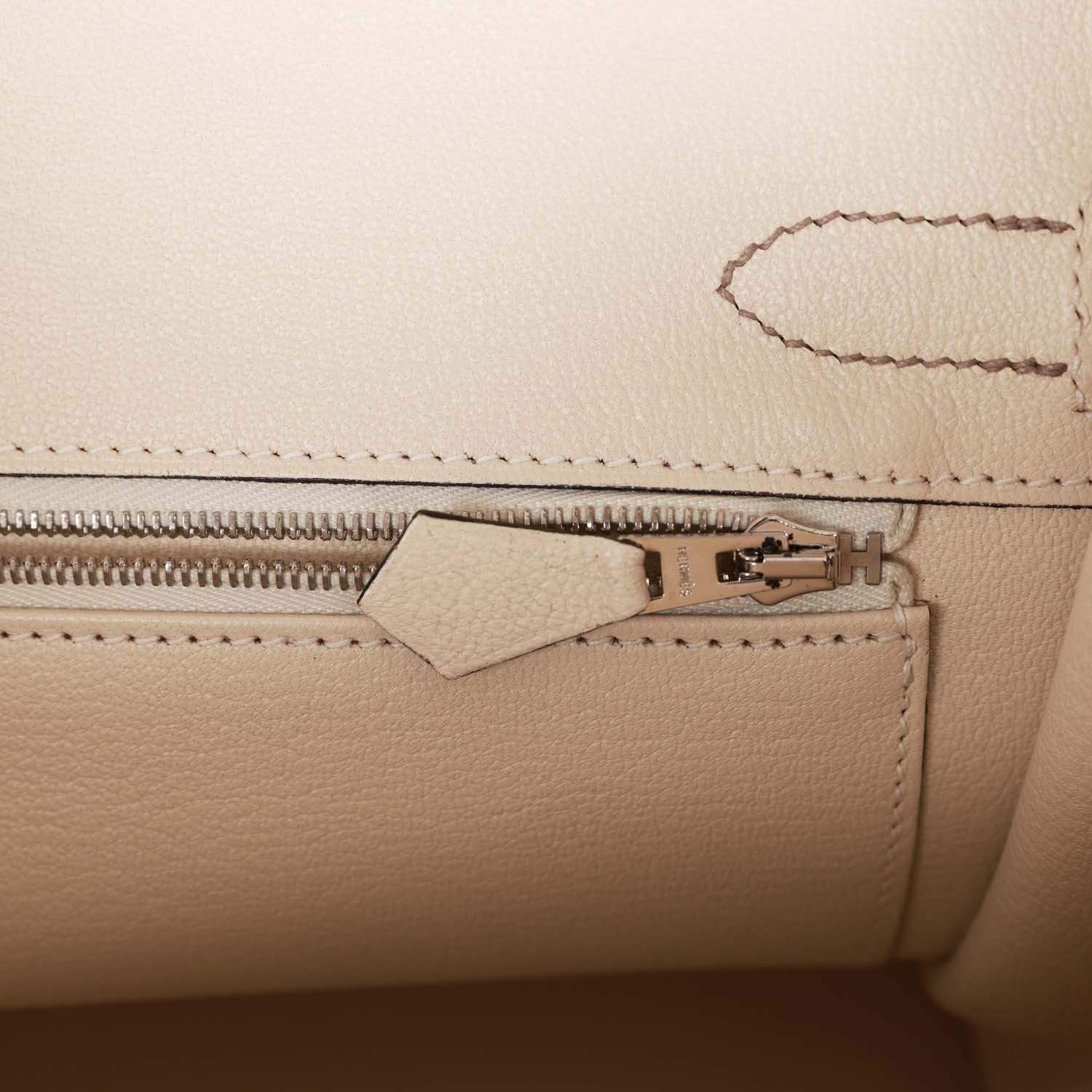 Replicate Hermes Special Order (HSS) Birkin 30 Gris Tourterelle and Craie Togo Palladium Hardware(1:1 replica)