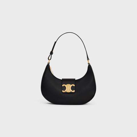 Replicate MEDIUM AVA TRIOMPHE BAG IN SMOOTH CALFSKIN BLACK(1:1 replica)