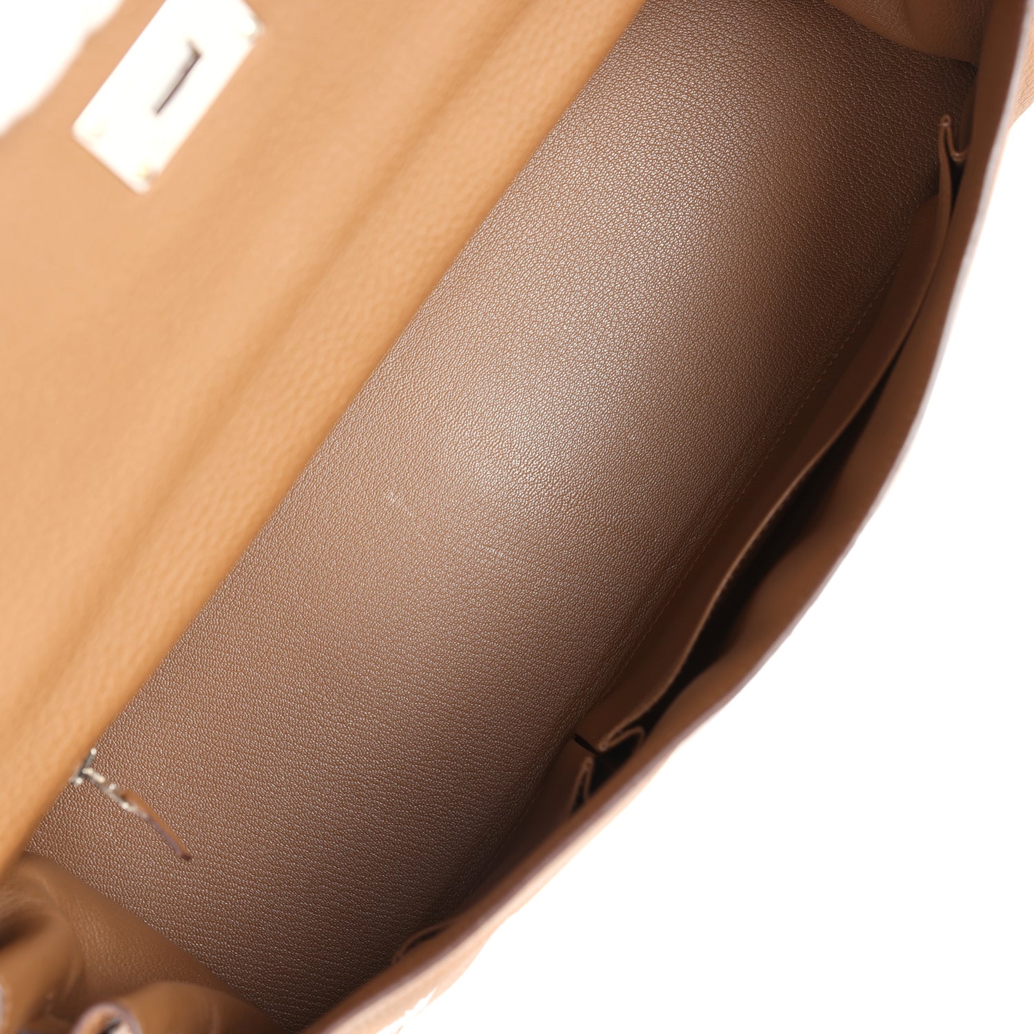 Replicate Hermes Fringe Shoulder Kelly 42 JPG Alezan Clemence Palladium Hardware(1:1 replica)