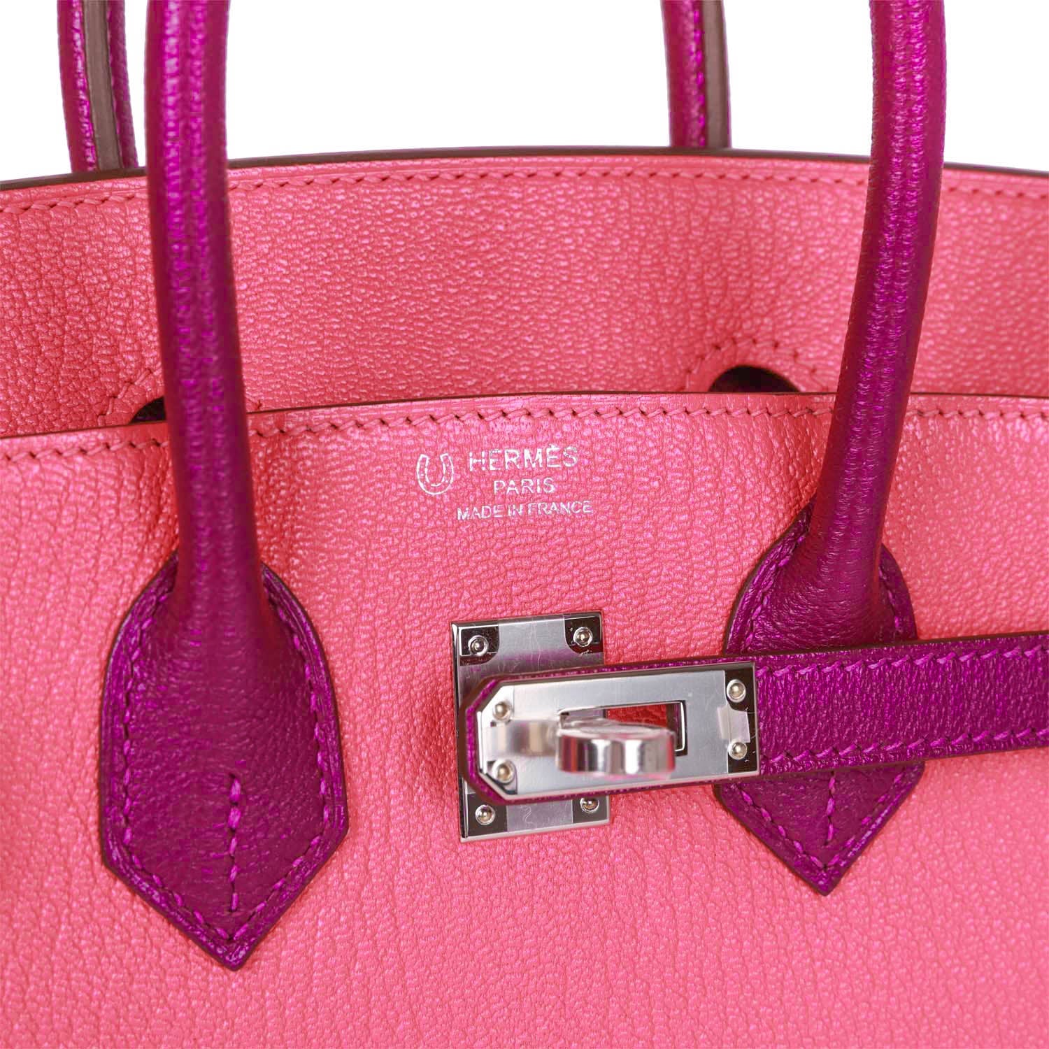 Replicate Hermes Special Order (HSS) Birkin 25 Rose Lipstick and Anemone Chèvre Palladium Hardware(1:1 replica)