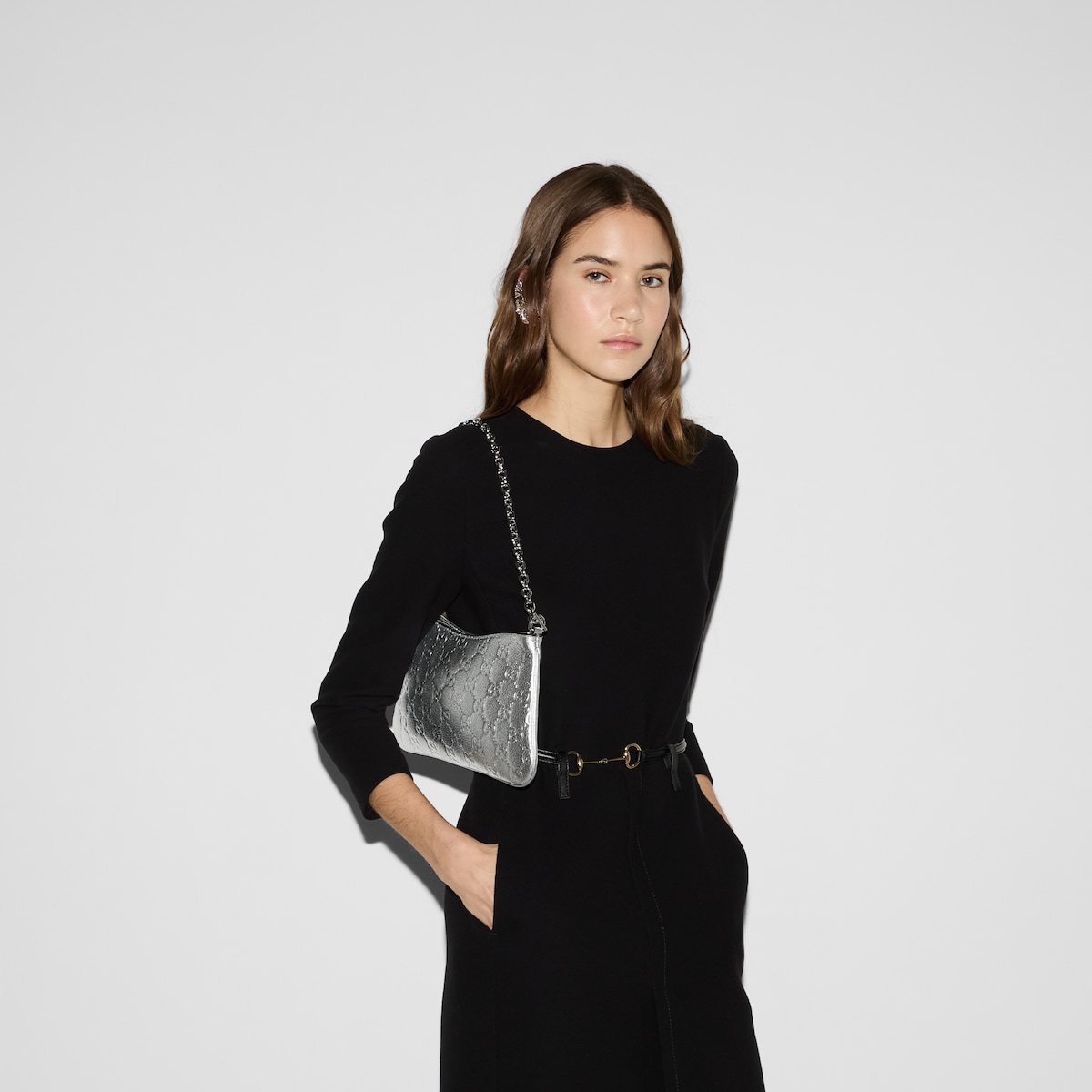 Replicate GG Emblem Medium Shoulder Bag(1:1 replica)