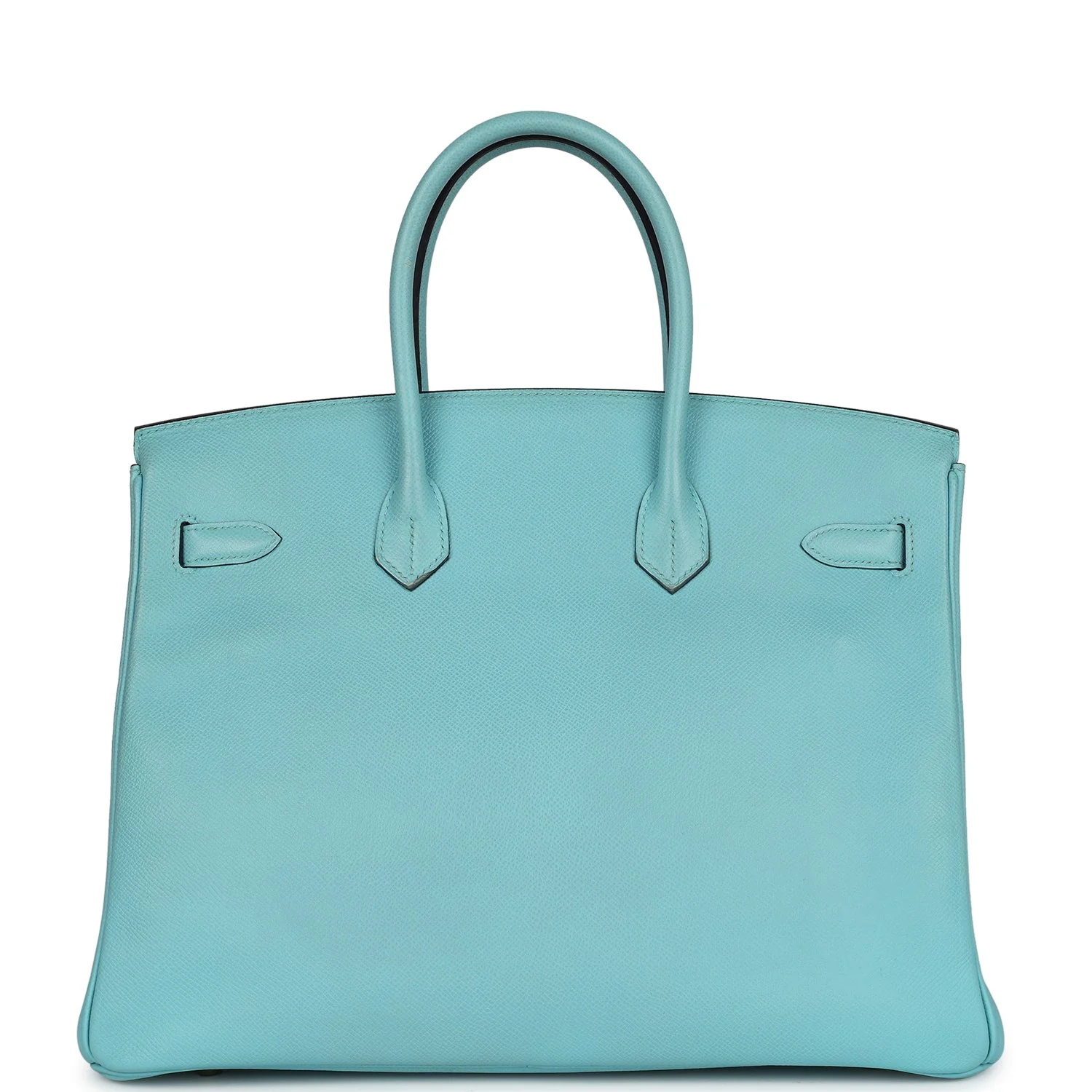 Replicate Hermes Birkin 35 Bleu Atoll Epsom Gold Hardware(1:1 replica)