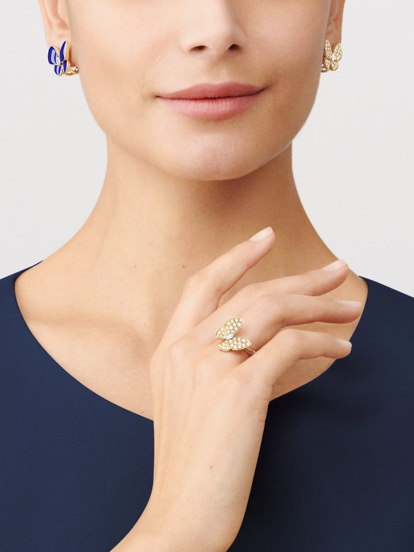 Replicate Two Butterfly earrings(1:1 replica)