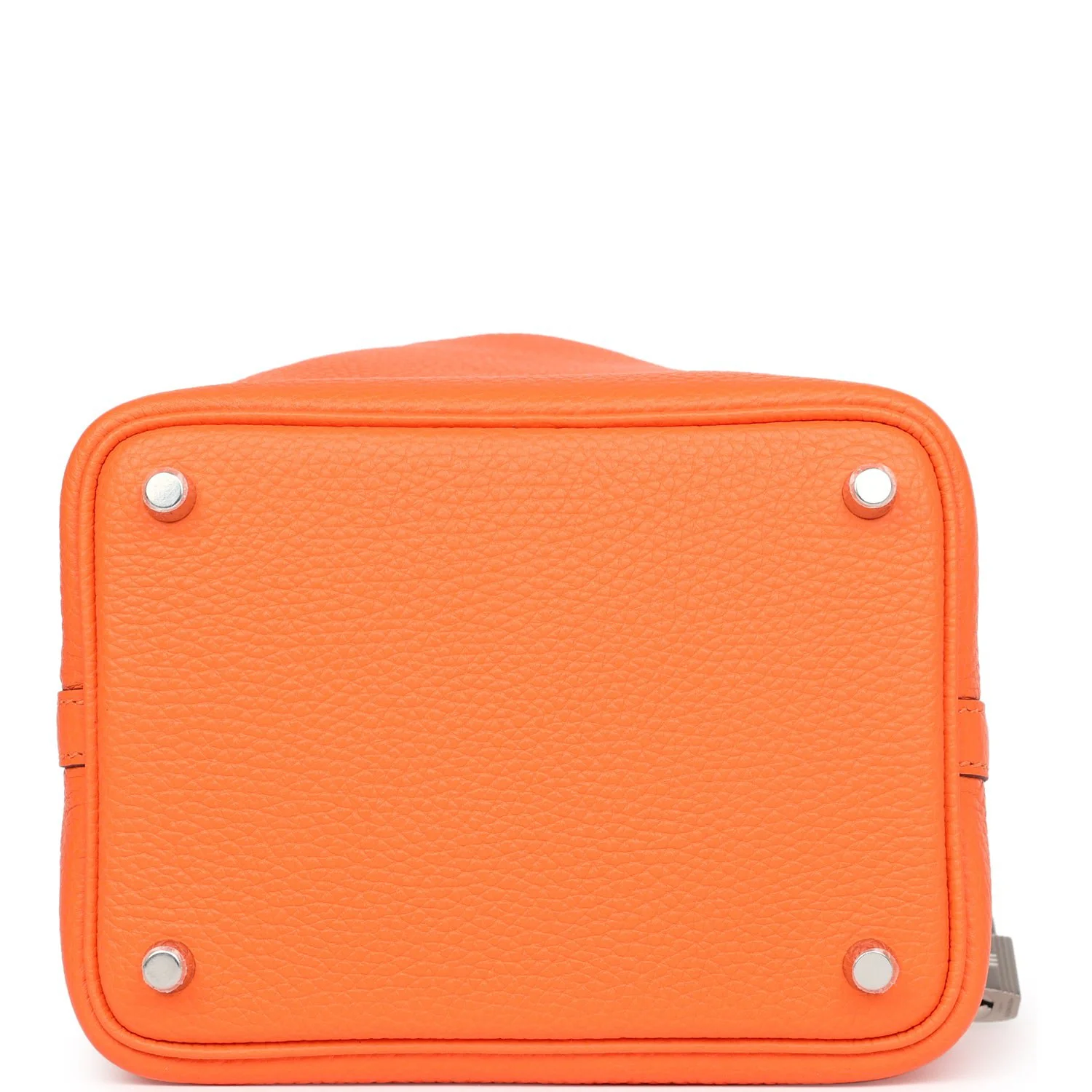 Replicate Hermes Eclat Picotin Lock 18 Orange Minium Clemence Palladium Hardware(1:1 replica)