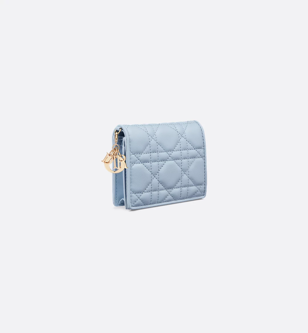 Replicate Mini Lady Dior Gardenia Wallet(1:1 replica)