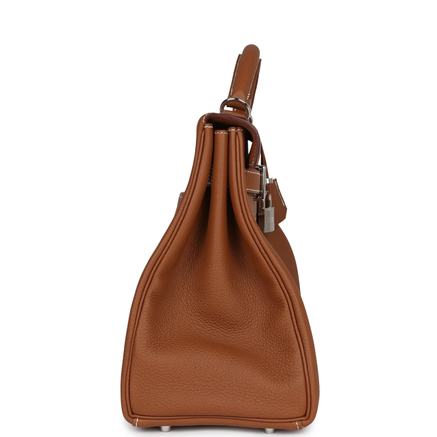 Replicate Hermes Kelly 42 Maxi Gold Togo Palladium Hardware(1:1 replica)