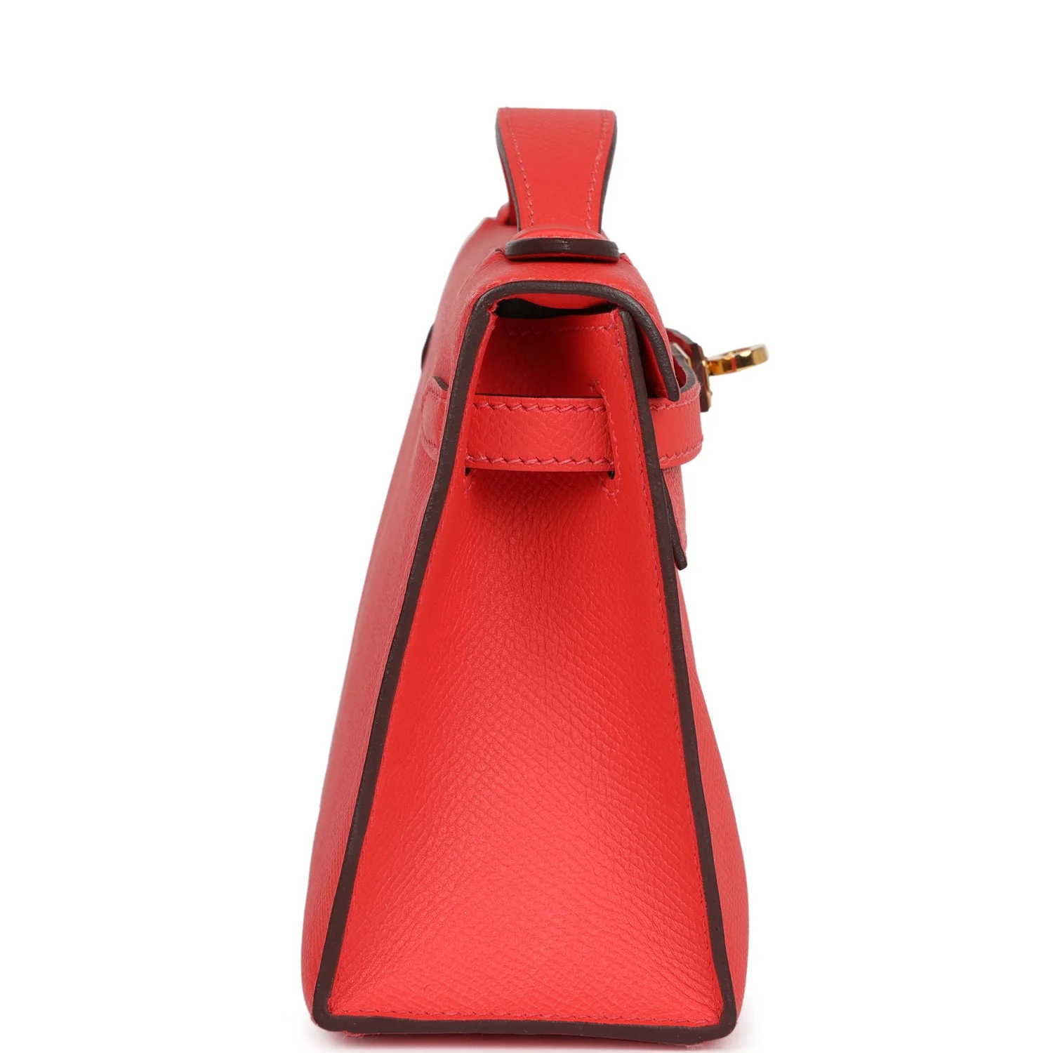 Replicate Hermes Kelly Pochette Rose Jaipur Epsom Gold Hardware(1:1 replica)