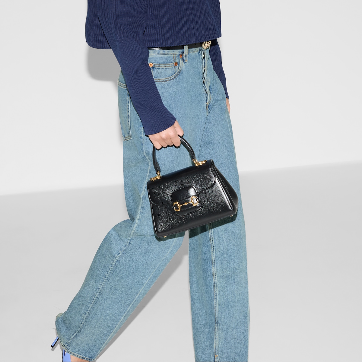 Replicate Gucci Horsebit 1955 Mini Top Handle Bag(1:1 replica)