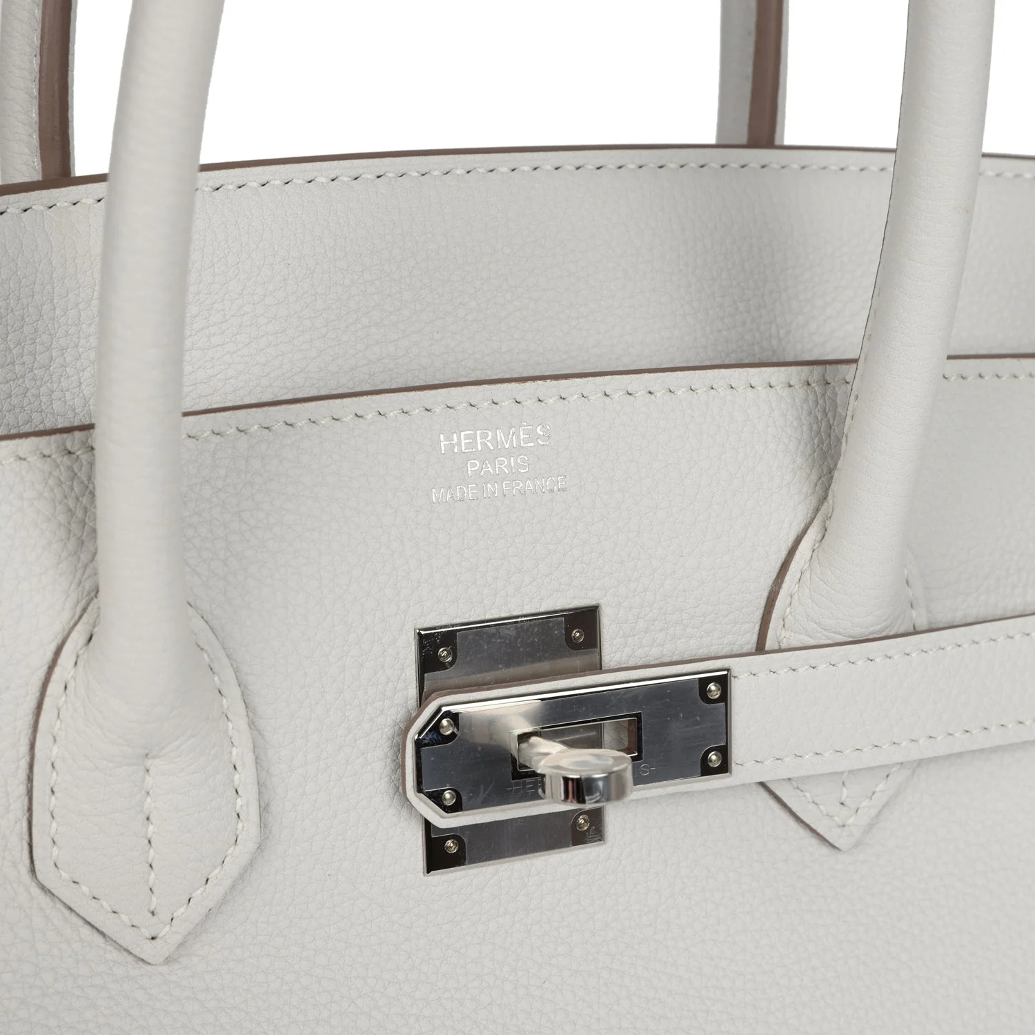 Replicate Hermes Birkin 35 Gris Pale Togo Palladium Hardware(1:1 replica)