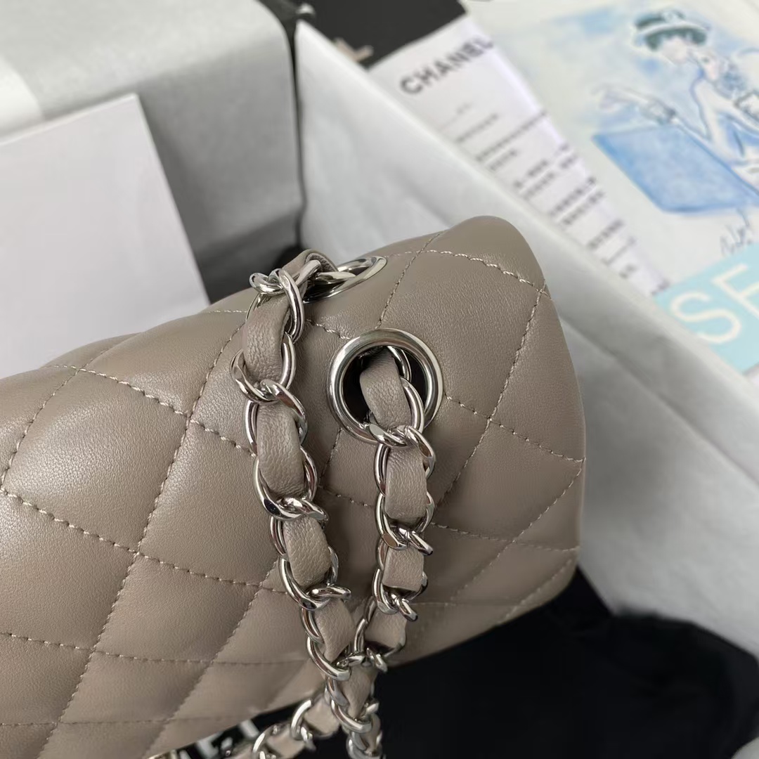 Replicate Chanel Small Classic Handbag Silver Hardware(1:1 replica)