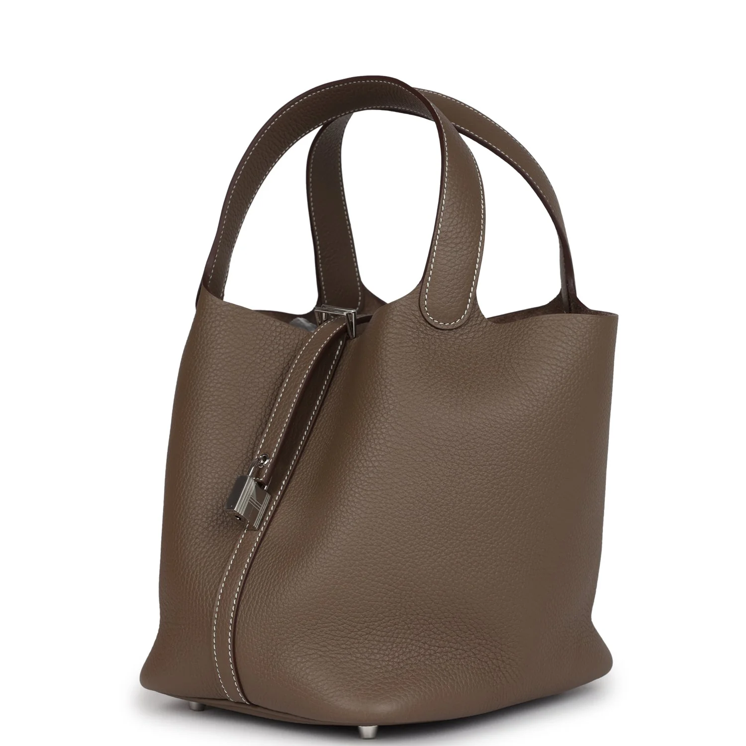 Replicate Hermes Picotin Lock 22 Etoupe Clemence Palladium Hardware(1:1 replica)