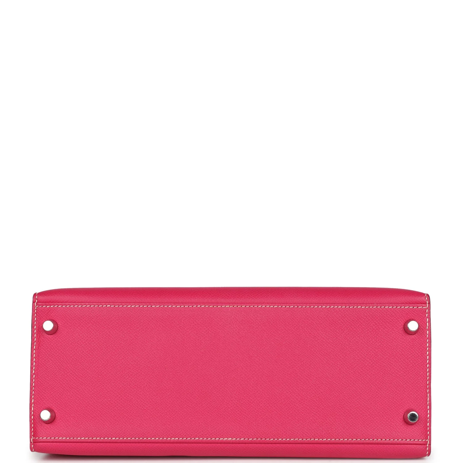 Replicate Hermes Kelly Sellier 28 Rose Tyrien Epsom Palladium Hardware(1:1 replica)