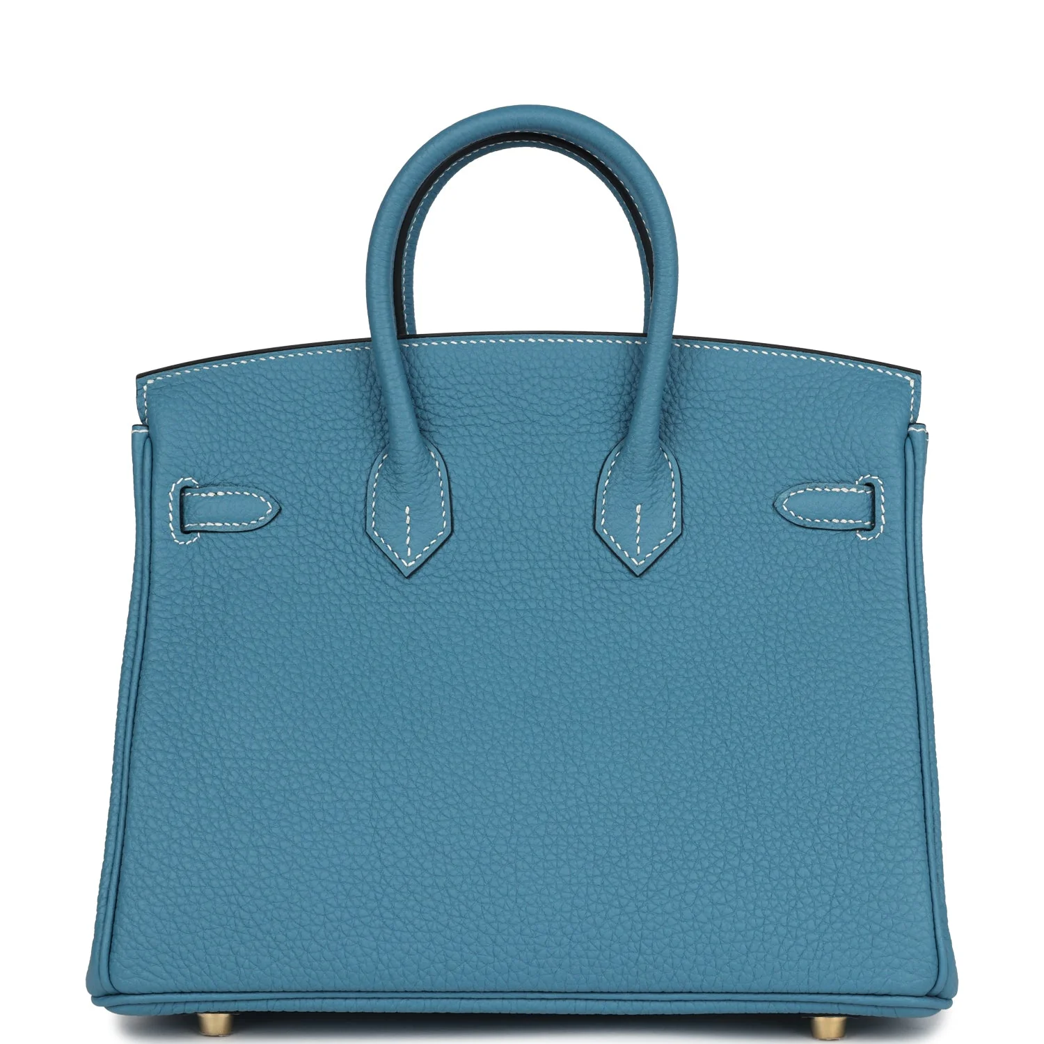 Replicate Hermes Birkin 25 Blue Jean Togo Gold Hardware(1:1 replica)