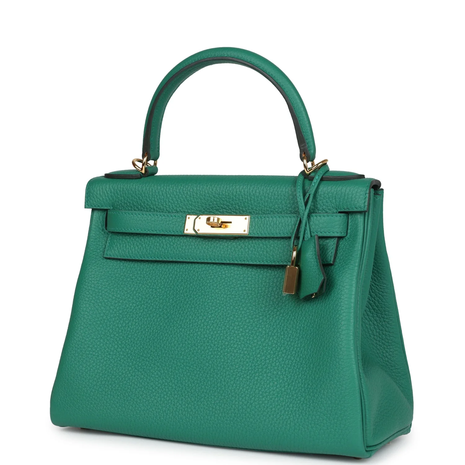 Replicate Hermes Kelly Retourne 28 Vert Vertigo Clemence Gold Hardware(1:1 replica)