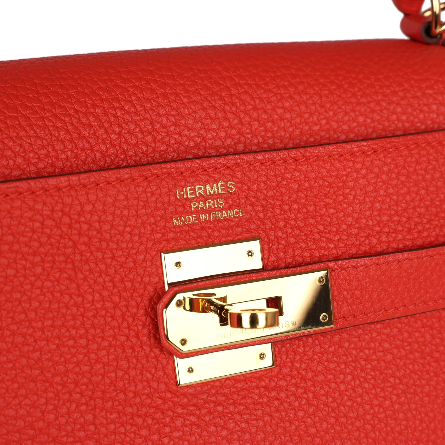 Replicate Hermes Kelly Retourne 35 Capucine Togo Gold Hardware(1:1 replica)