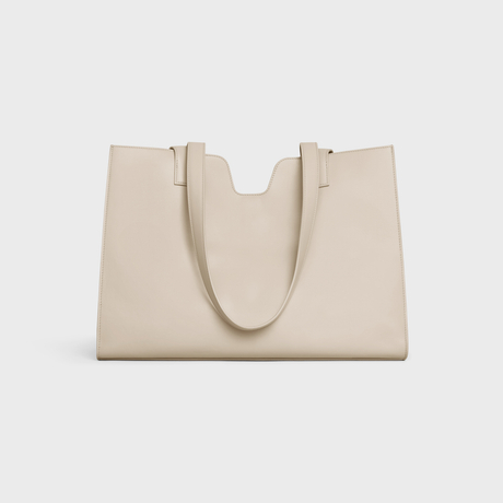 Replicate CABAS 16 IN SMOOTH CALFSKIN LIGHT STONE(1:1 replica)