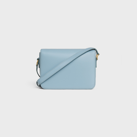 Replicate TEEN TRIOMPHE BAG IN SHINY CALFSKIN CALIFORNIA BLUE(1:1 replica)