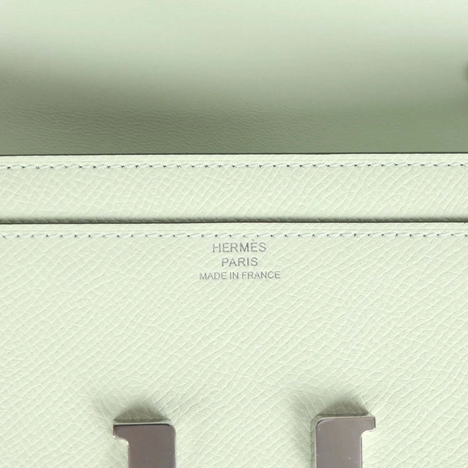 Replicate Hermes Constance Wallet To Go Vert Fizz Epsom Palladium Hardware(1:1 replica)