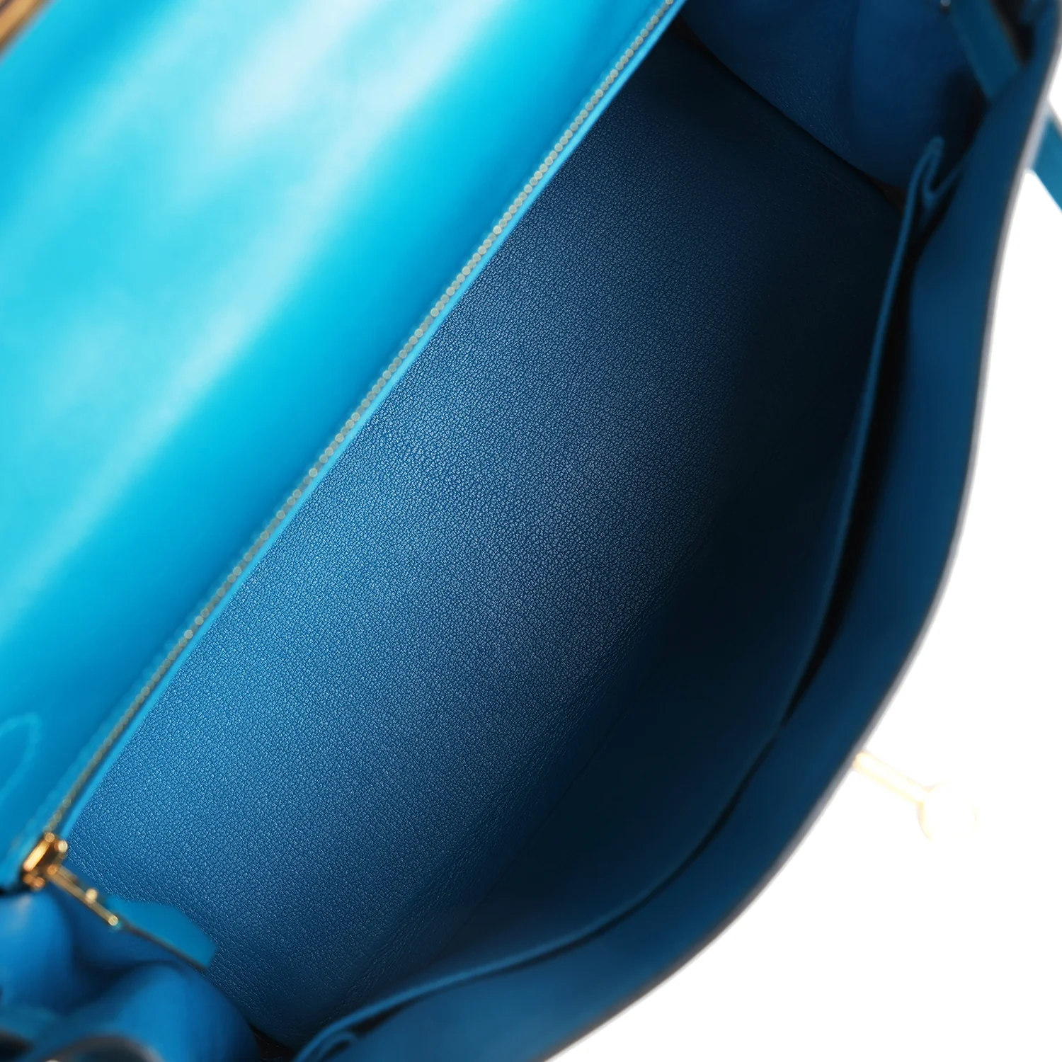 Replicate Hermes Kelly Retourne 28 Bleu Izmir Tadelakt Gold Hardware(1:1 replica)