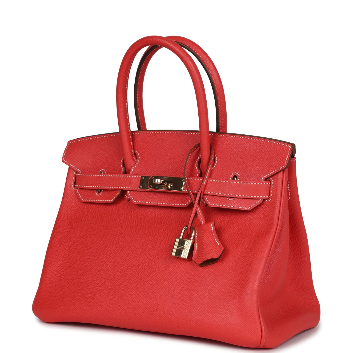 Replicate Hermes Birkin 30 Rose Jaipur Candy Epsom Permabrass Hardware(1:1 replica)