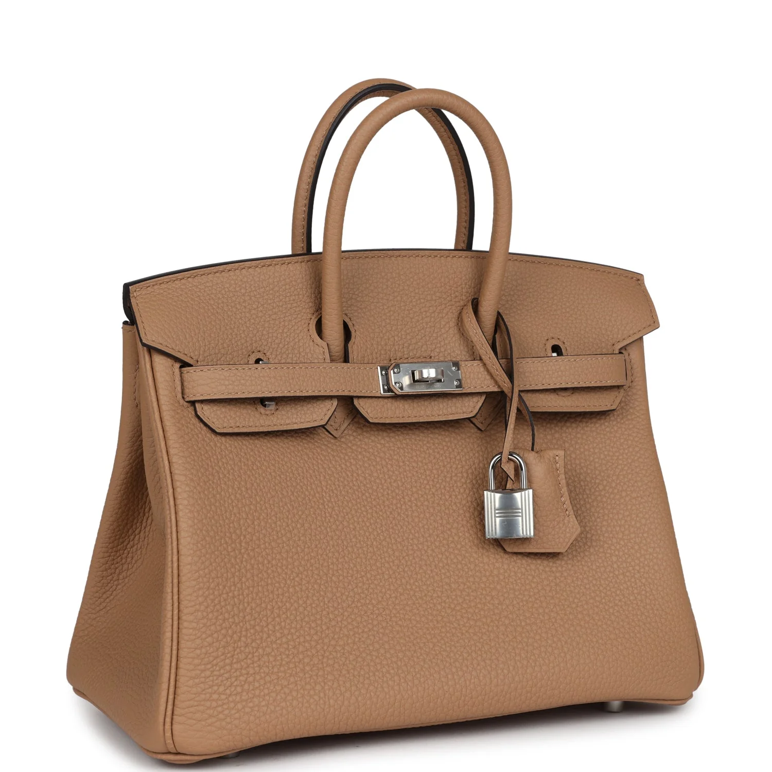 Replicate Hermes Birkin 25 Chai Togo Palladium Hardware(1:1 replica)