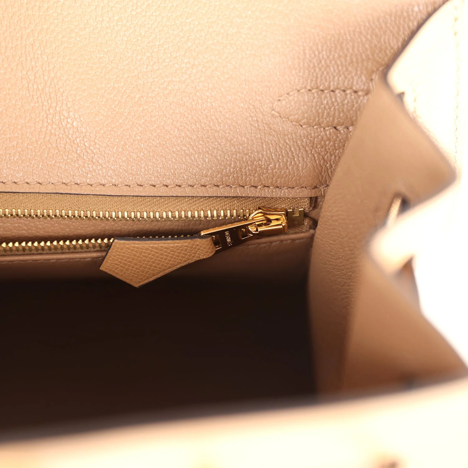 Replicate Hermes Birkin Sellier 25 Chai Madame Gold Hardware(1:1 replica)