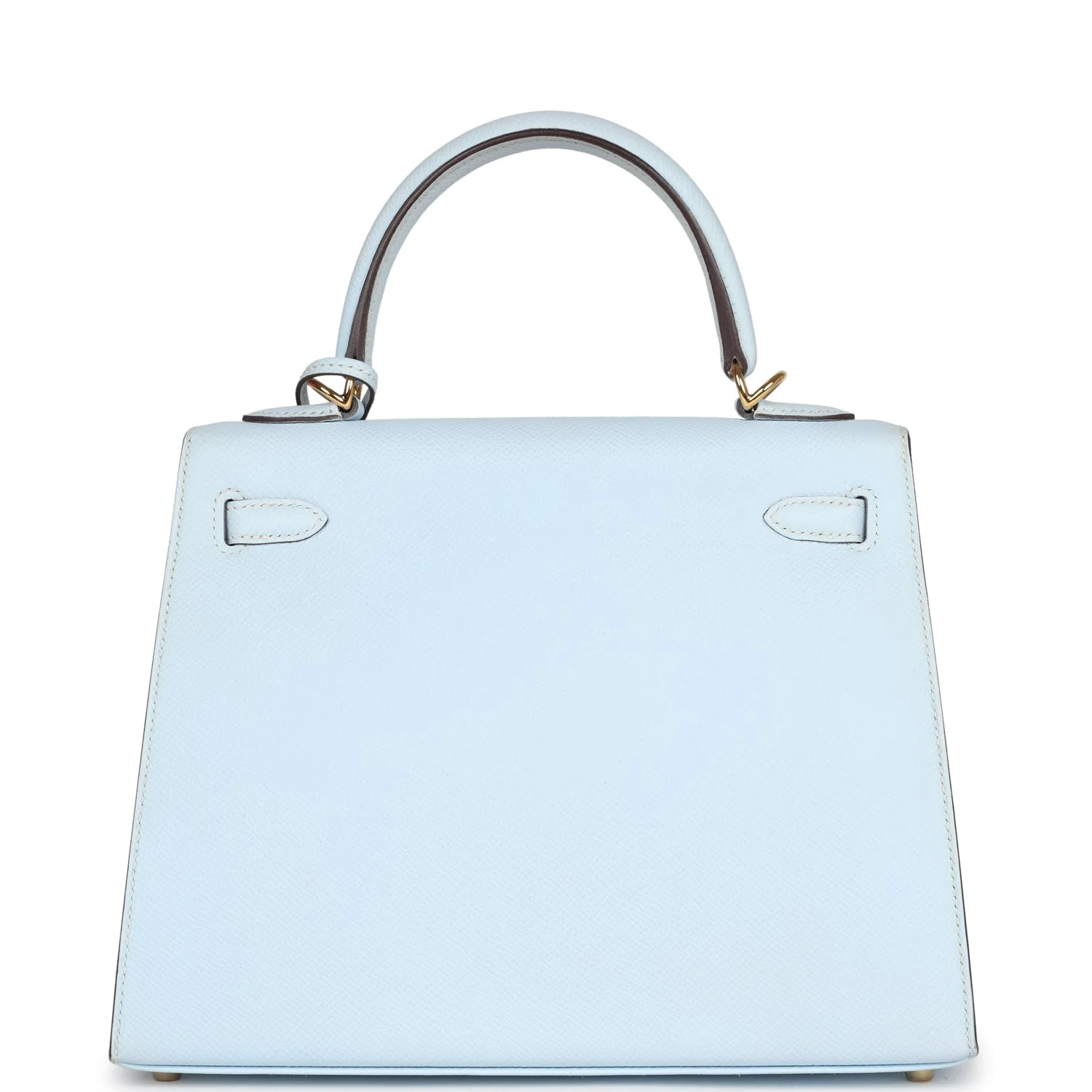 Replicate Hermes Kelly Sellier 25 Bleu Brume Epsom Gold Hardware(1:1 replica)