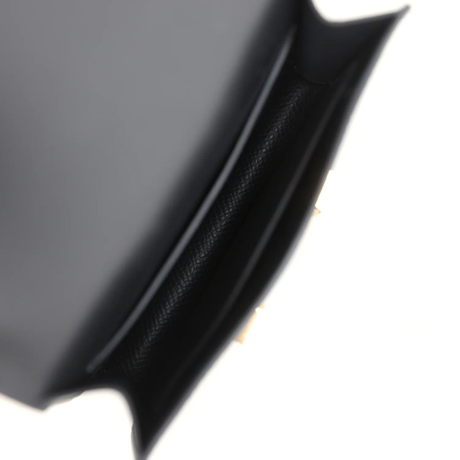 Replicate Hermes Constance Slim Wallet Black Epsom Gold Hardware(1:1 replica)