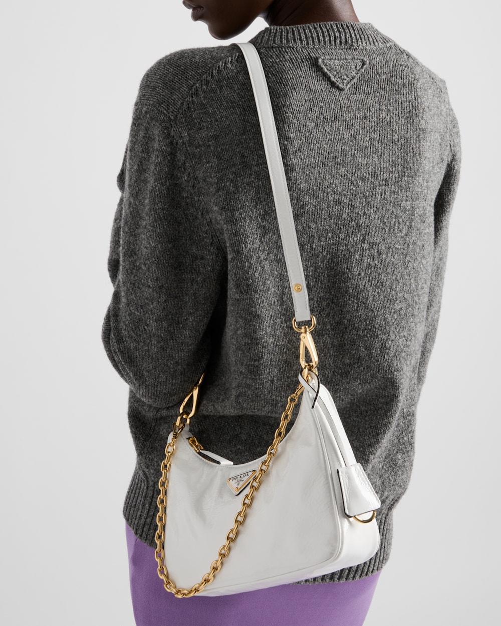 Replicate Prada Re-Edition Naplak Patent Leather Mini-Bag(1:1 replica)