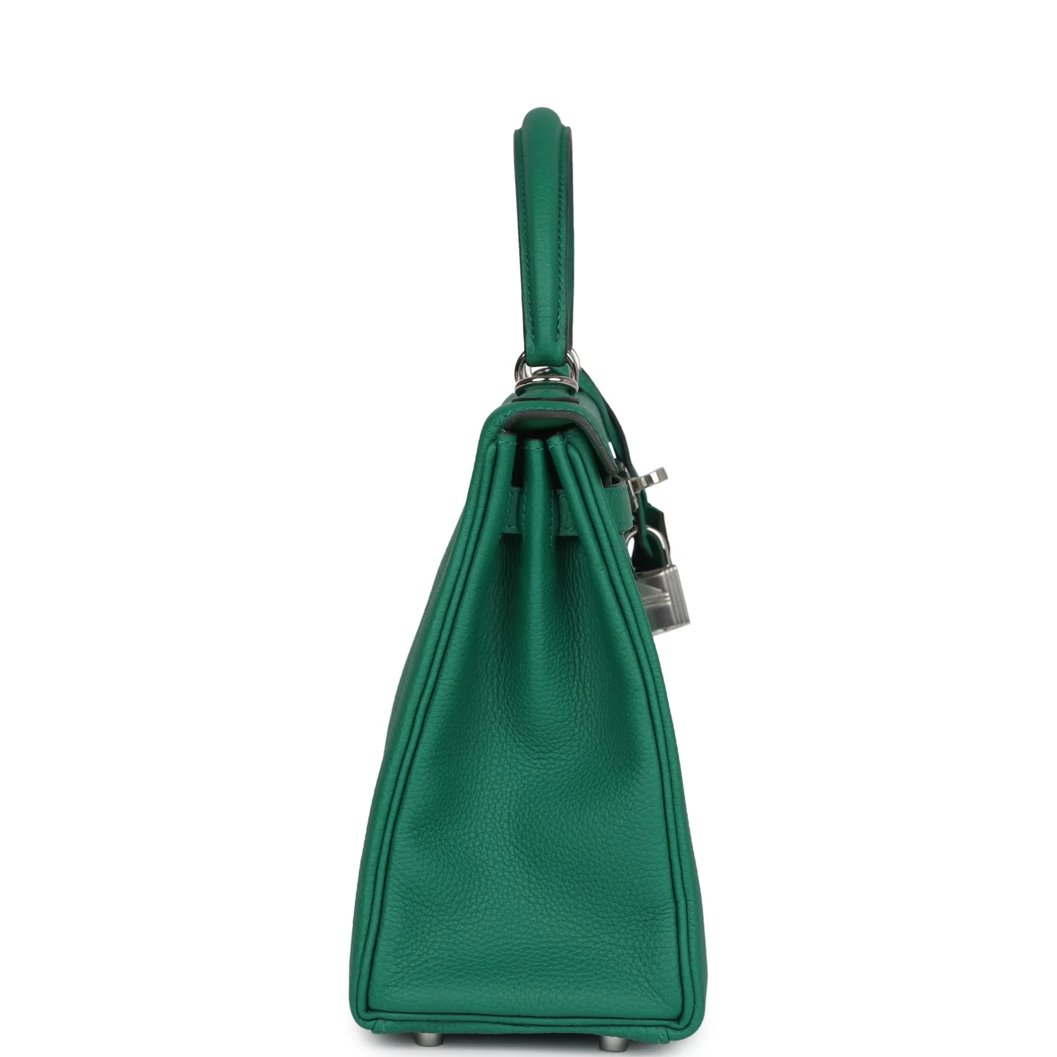 Replicate Hermes Kelly Retourne 25 Vert Vertigo Togo Palladium Hardware(1:1 replica)