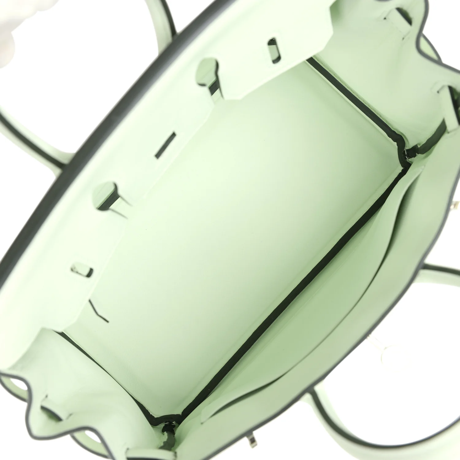 Replicate Hermes Birkin 25 Vert Fizz Swift Palladium Hardware(1:1 replica)