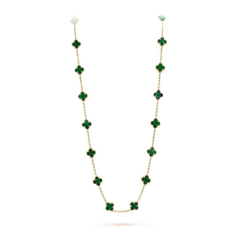Replicate Vintage Alhambra long necklace, 20 motifs(1:1 replica)