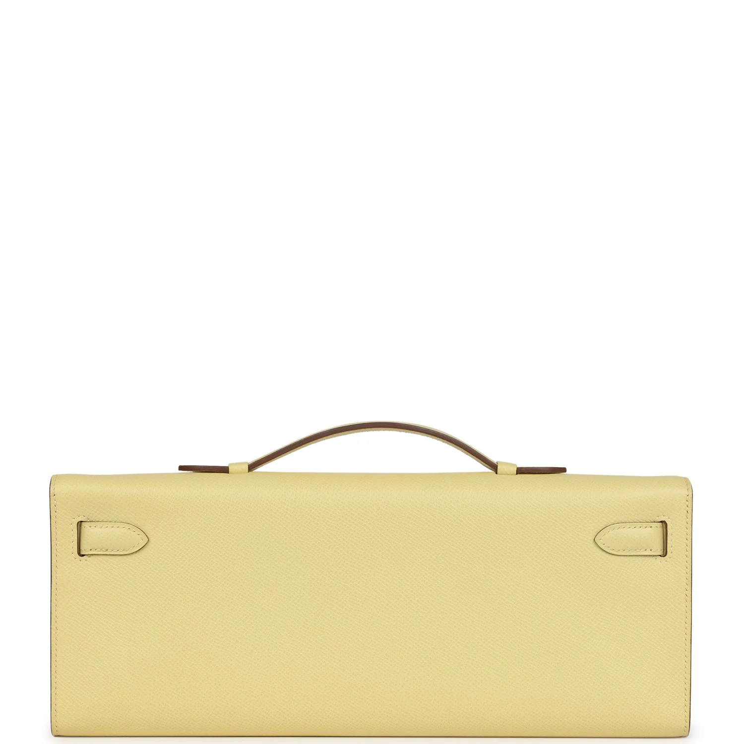 Replicate Hermes Kelly Cut Jaune Poussin Epsom Palladium Hardware(1:1 replica)