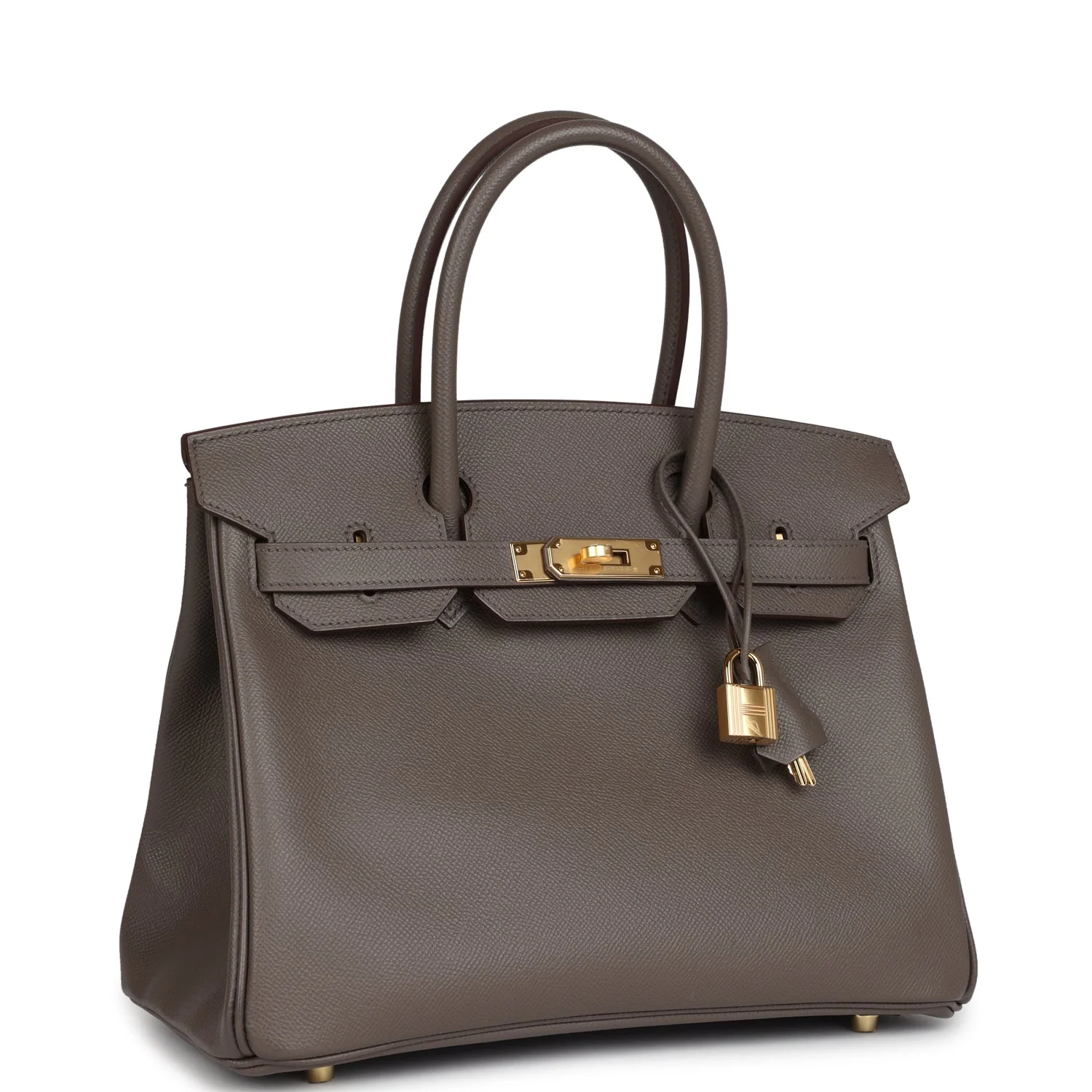 Replicate Hermes Birkin 30 Etain Epsom Gold Hardware(1:1 replica)
