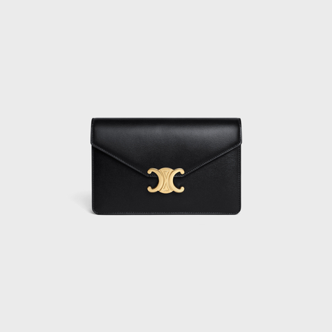 Replicate WALLET ON CHAIN MARGO IN SHINY CALFSKIN BLACK(1:1 replica)