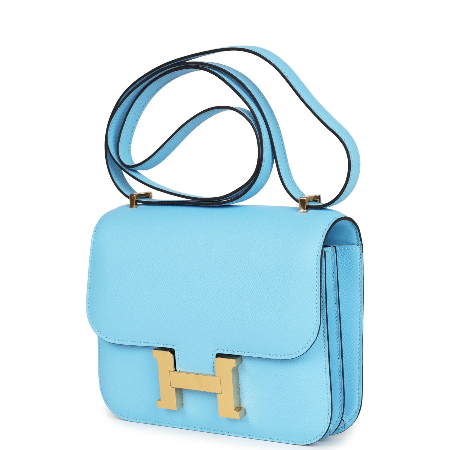 Replicate Hermes Constance 18 Celeste Epsom Gold Hardware(1:1 replica)
