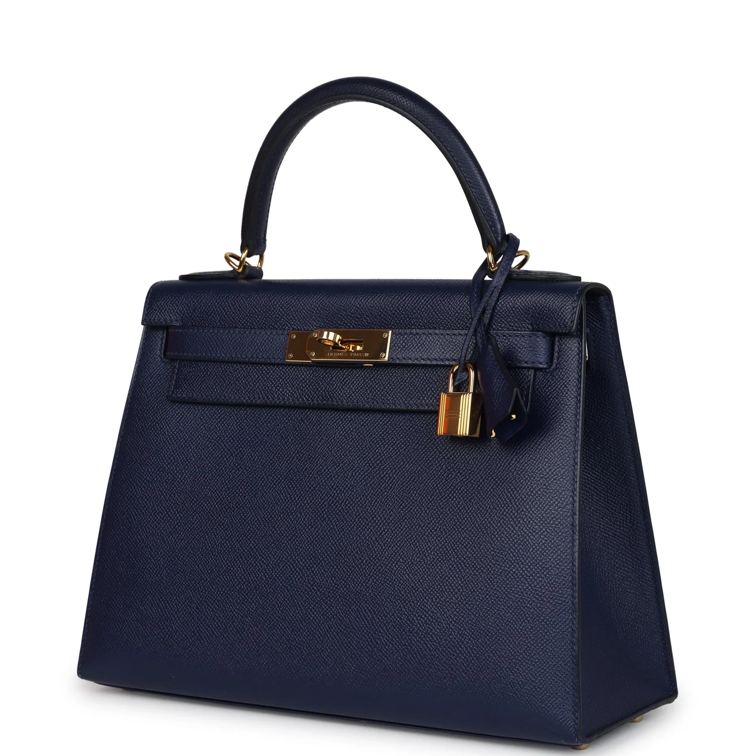 Replicate Hermes Kelly Sellier 28 Bleu Saphir Epsom Gold Hardware(1:1 replica)