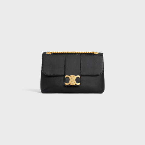 Replicate MEDIUM CELINE VICTOIRE BAG IN SUPPLE CALFSKIN BLACK(1:1 replica)