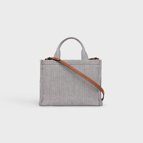 Replicate SMALL CABAS THAIS IN STRIPED TEXTILE NAVY BLUE(1:1 replica)