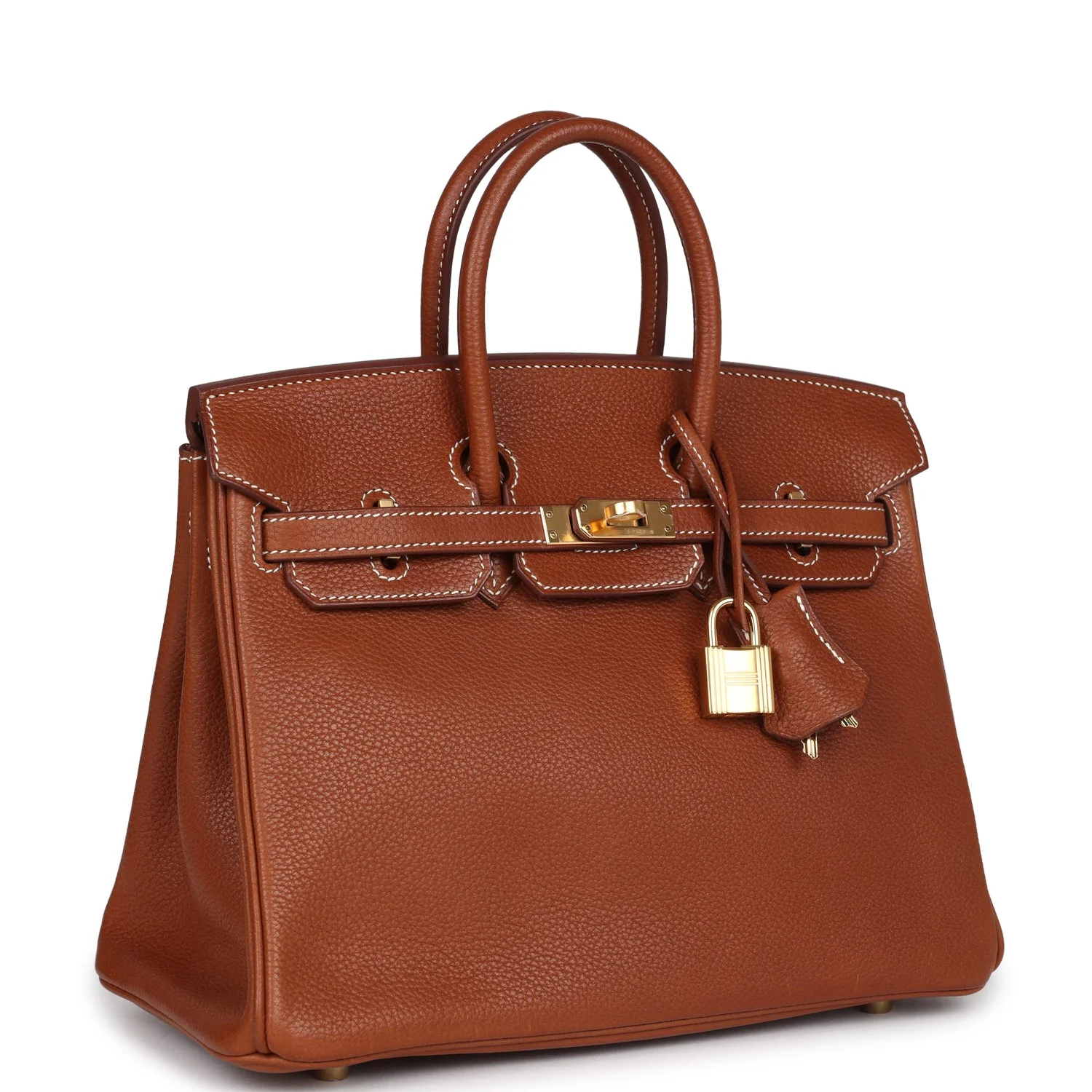 Replicate Hermes Birkin 25 Fauve Barenia Faubourg Gold Hardware(1:1 replica)