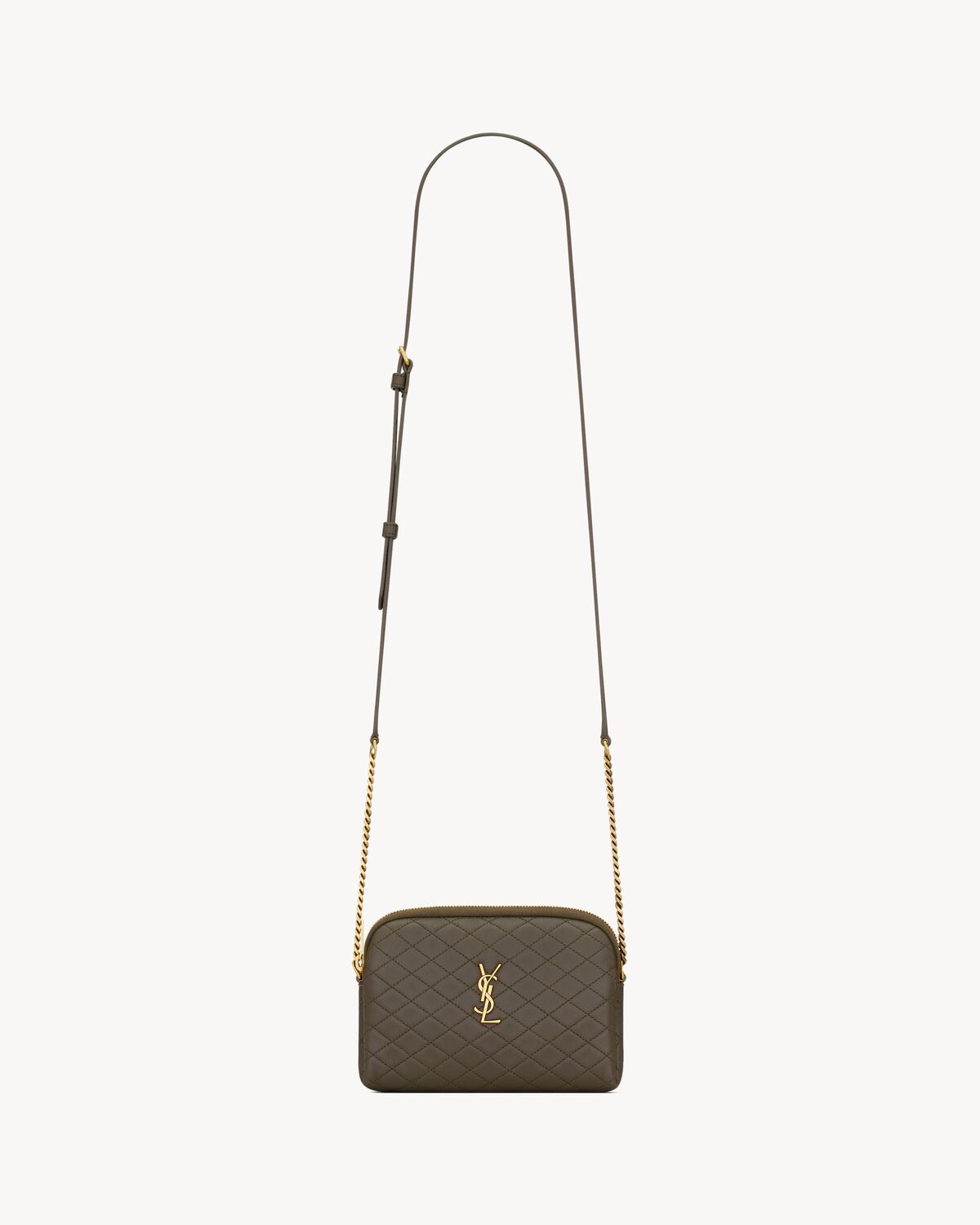 Replicate YSL Gaby Zipped Pouch in Quilted Lambskin(1:1 replica)