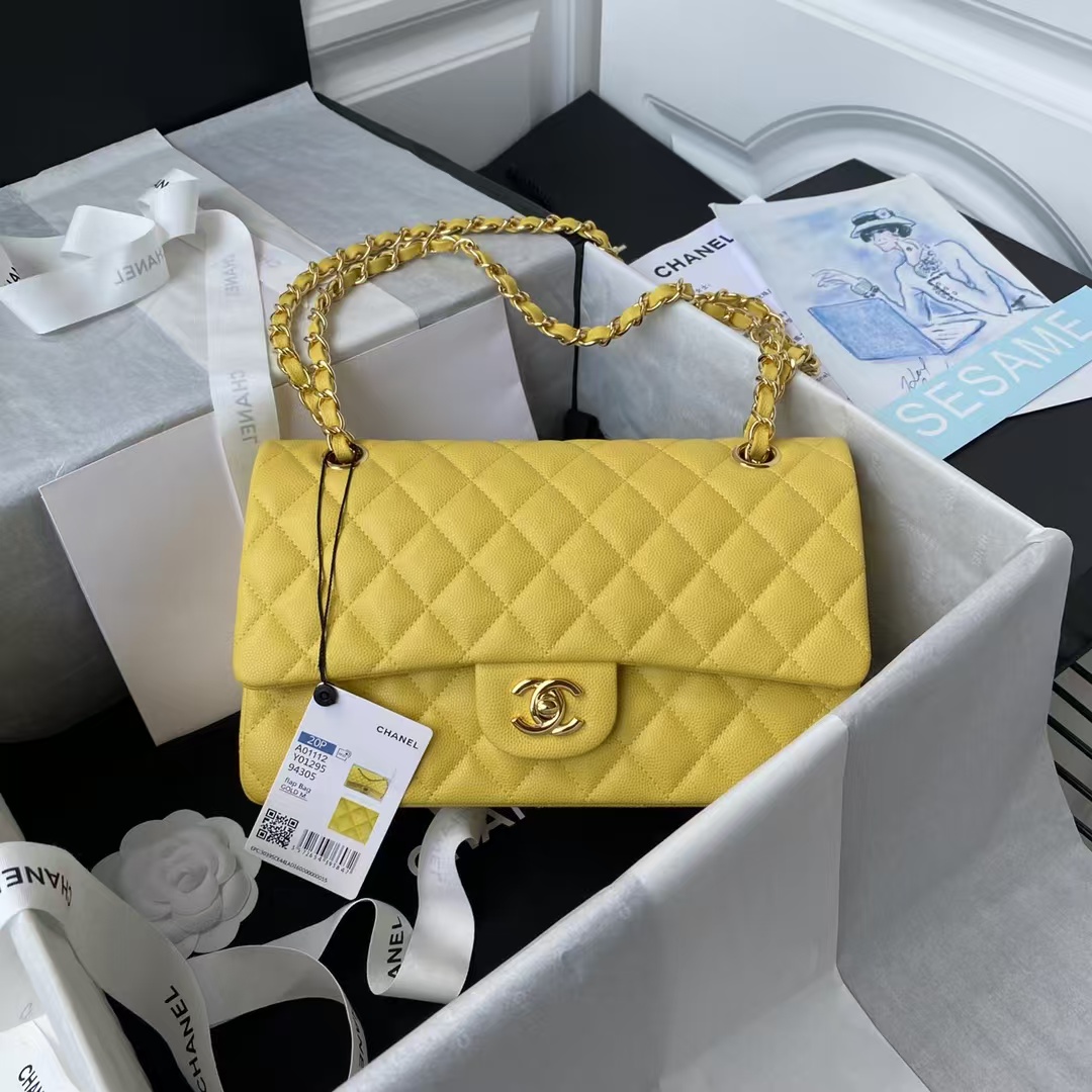 Replicate Chanel Classic 11.12 Handbag Caviar Gold Hardware(1:1 replica)