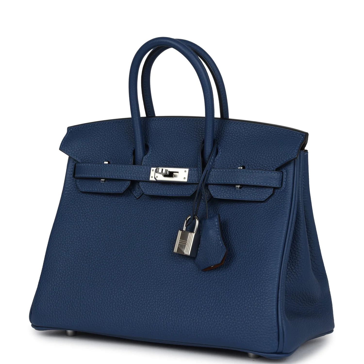 Replicate Hermes Birkin 25 Deep Bleu Verso Togo Palladium Hardware(1:1 replica)