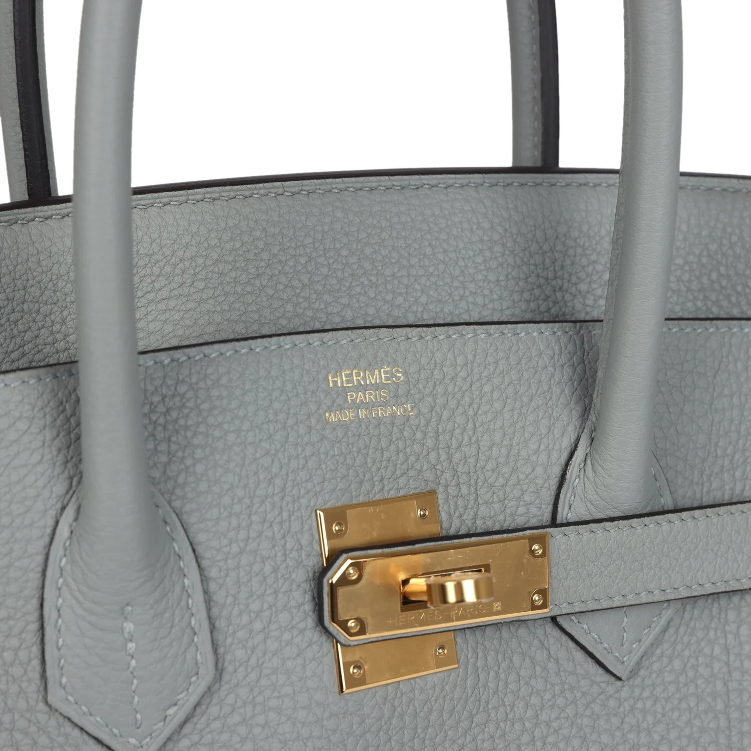 Replicate Hermes Birkin 35 Gris Mouette Togo Gold Hardware(1:1 replica)