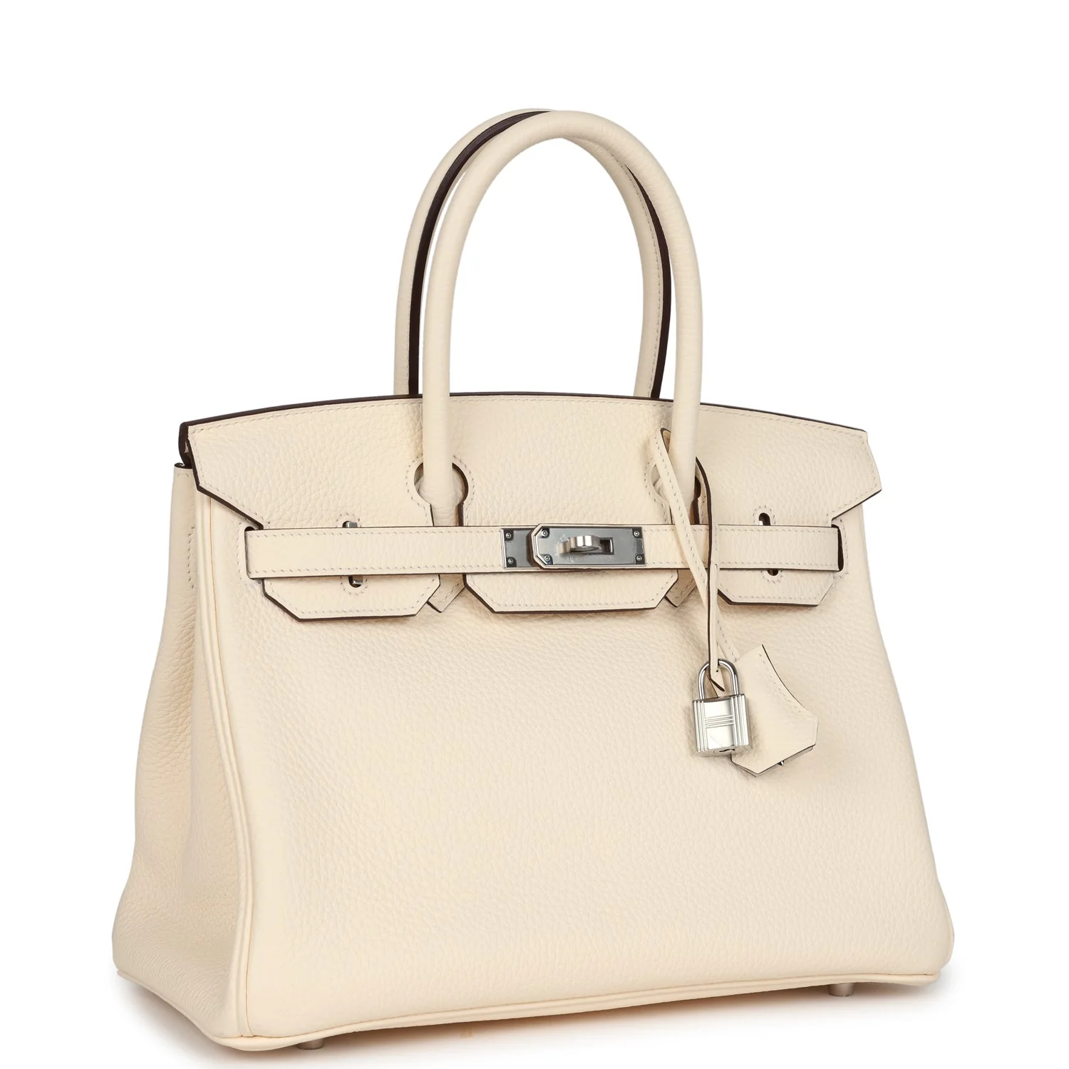 Replicate Hermes Birkin 30 Nata Clemence Palladium Hardware(1:1 replica)