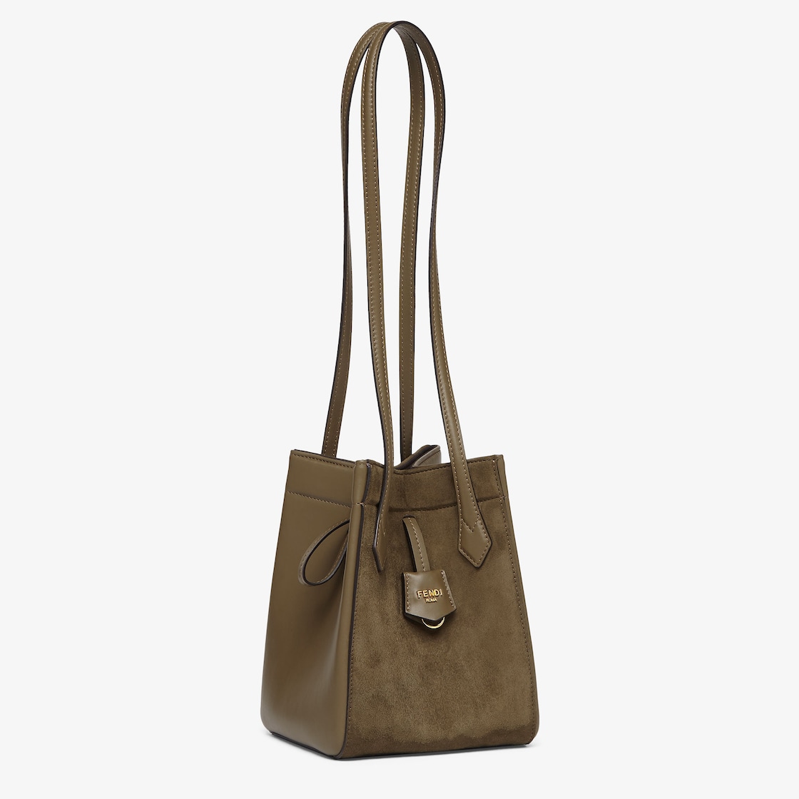 Replicate Fendi Origami Mini Transformable Suede and Leather Mini Bag(1:1 replica)